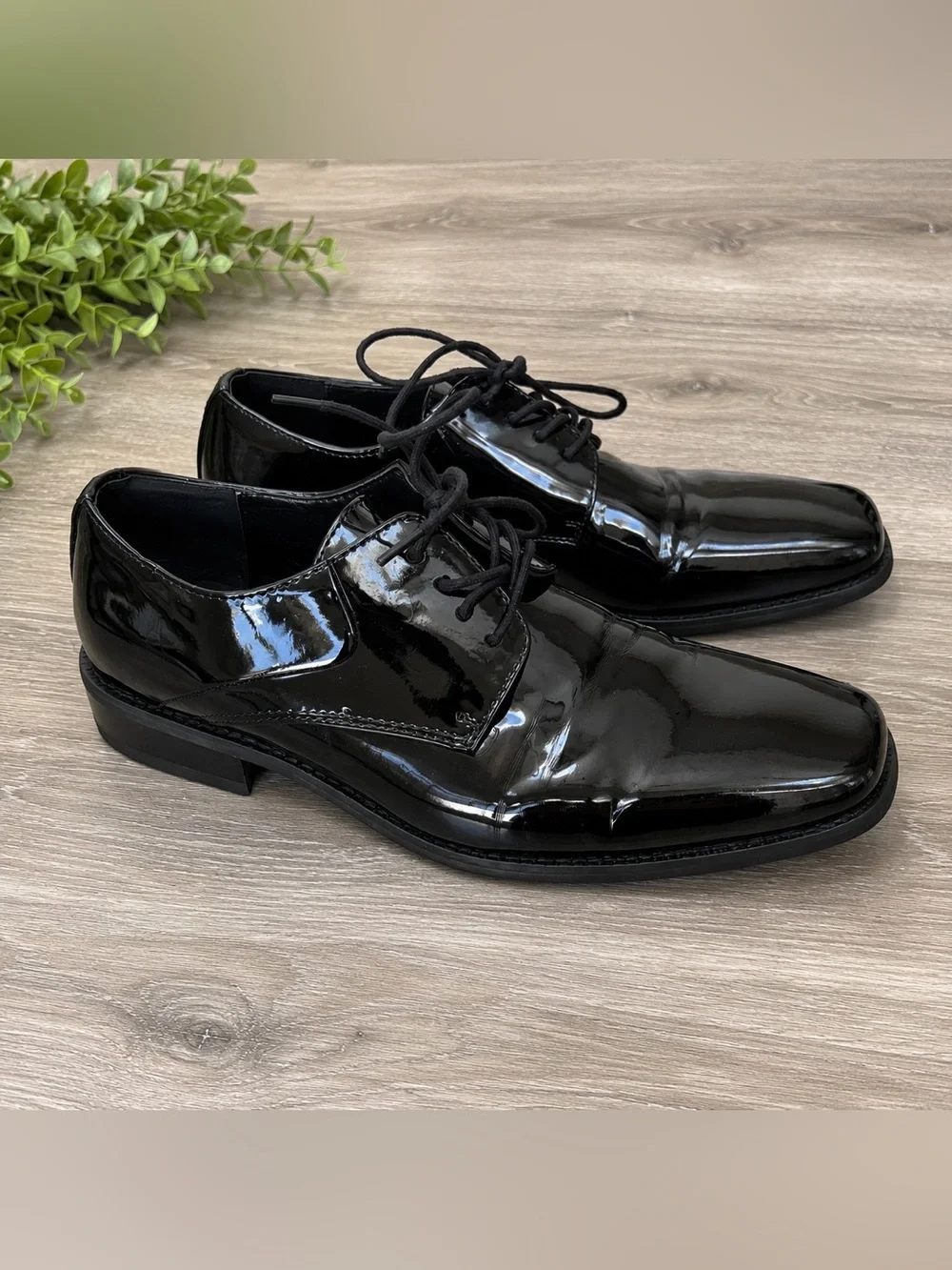 Giorgio Brutini 175881 Men’s 11M Black Patent Tuxedo Formal Dress Shoes Oxford